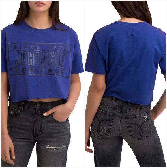 Jordache Tops - NWT Jordache Kimberly Purple Crop Top